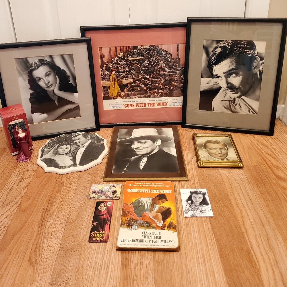 Rare Gone With The Wind Vintage Movie Memorabilia Lot Clark Gable Vivien Leigh